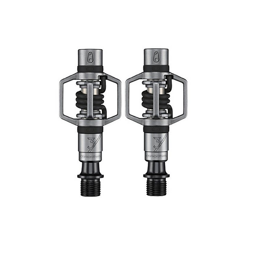 Pair pedals eggbeater 3 silver - black
