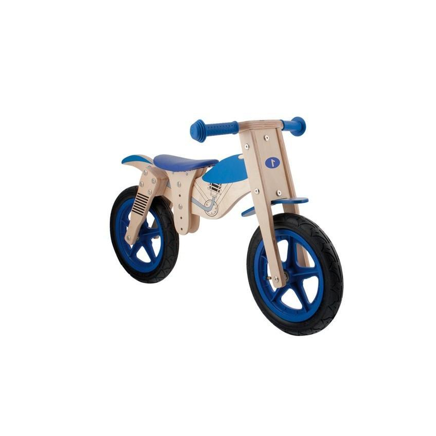 First steps bicycle without pedals Wooden Motorbike style