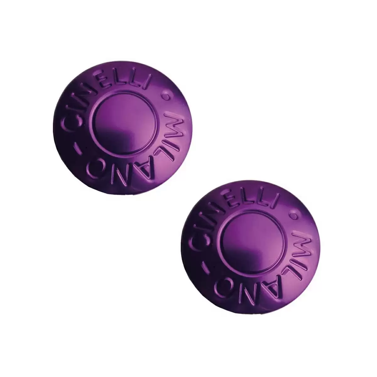 Pair anodized purple handlebar plugs - image