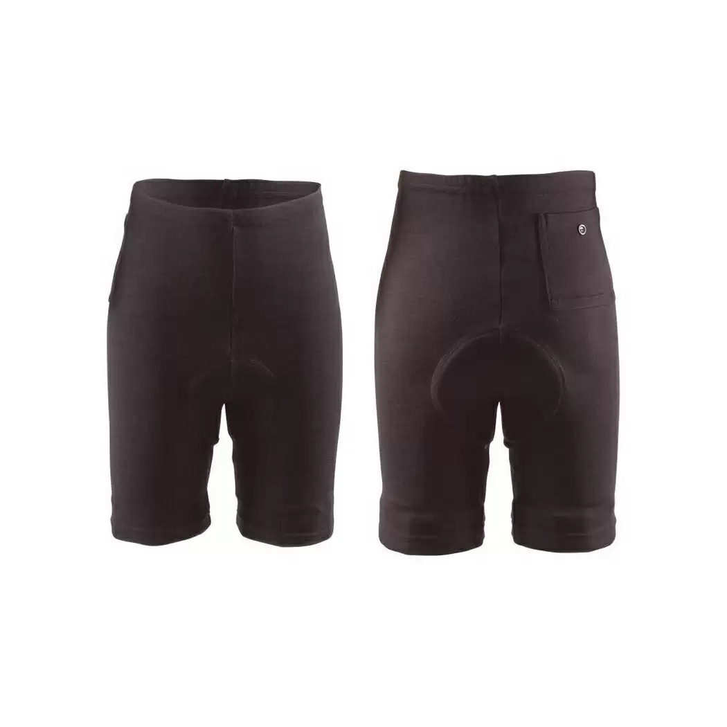 Wool Vintage shorts Veloce size S black - image