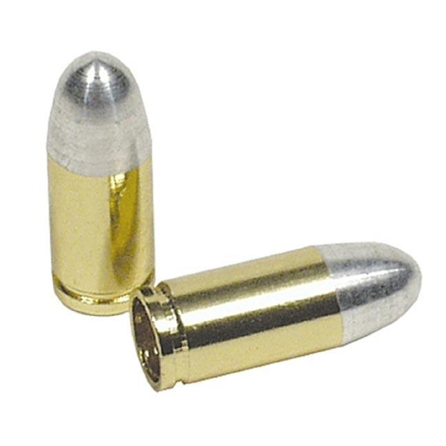 Pair cap Bullet gold America / Schrader valve