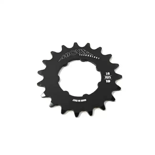 Spare sprocket 19t track fixed gear ergal alloy 1/8'' black - image