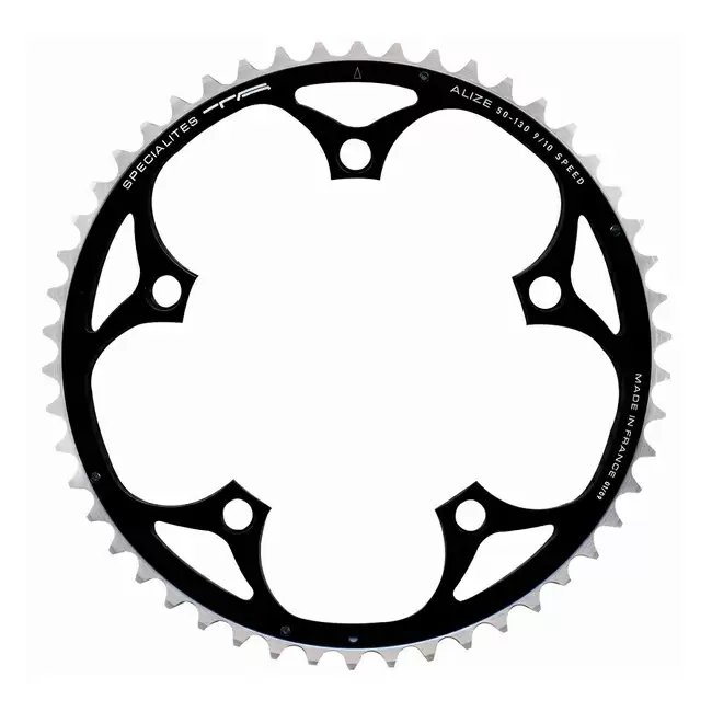 Chainring 53T 130mm 10/11 speed black - image