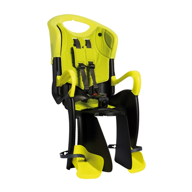 Rear child bike seat Tiger Relax B-Fix mount neon yellow / black