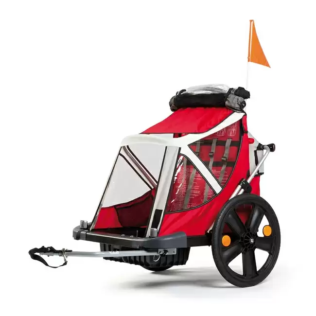 Chariot bébé B Travel rouge - image