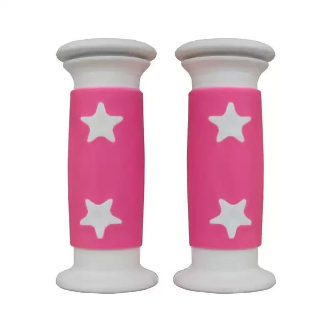 Mädchengriff Sterne weiß / rosa 10 cm - image