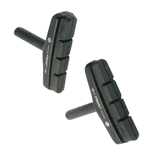 Pair pad holders + replacement skates brake cantilever 54mm black