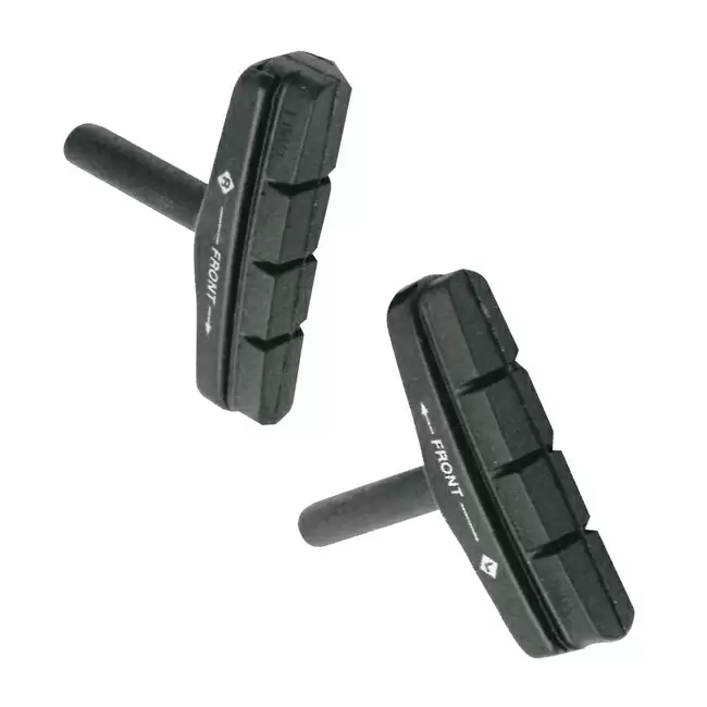 Pair pad holders + replacement skates brake cantilever 54mm black - image