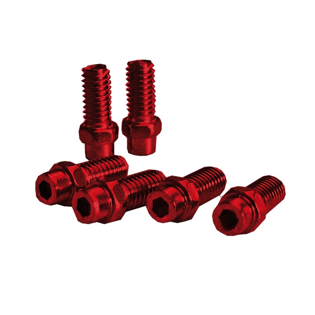 Kit pin pedale freerider 8mm rosso anodizzato