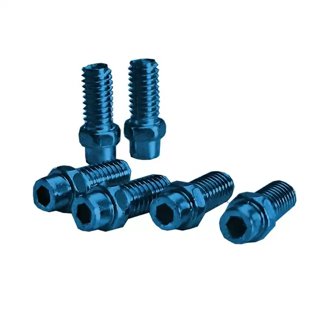 Pedal pin kit freerider 8mm anodized blue - image