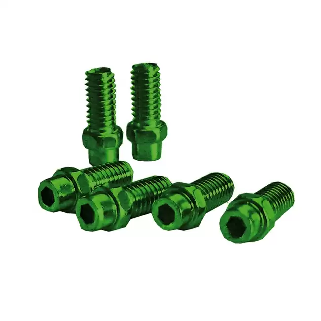 Kit pin per pedali 8 mm verde anodizzato - image
