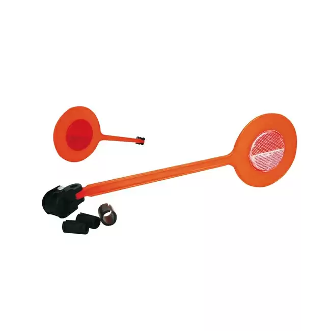 Safety Lateral Beacon 33cm Orange with Integrated Reflectors - image