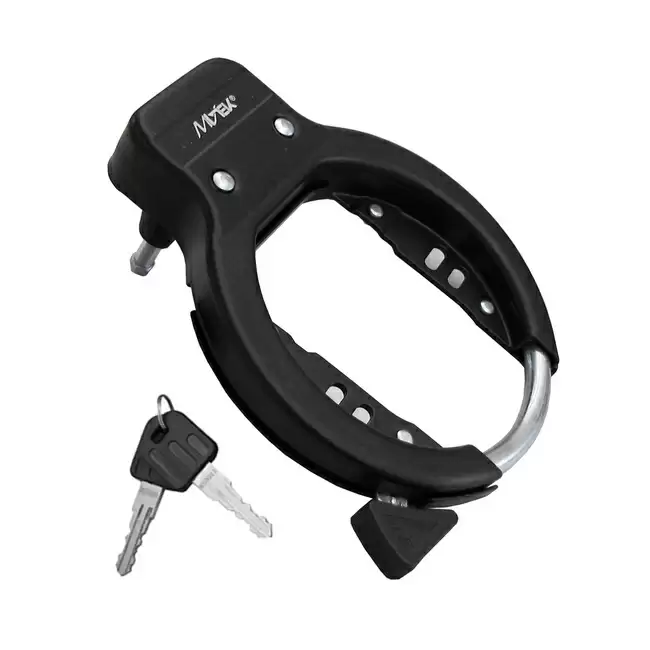 Arched frame padlock with screws - image