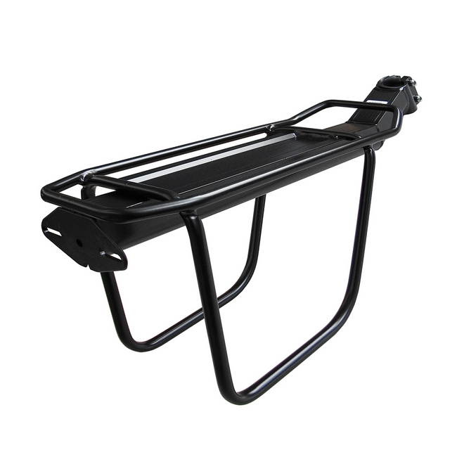 Rear curved cantilever luggage rack