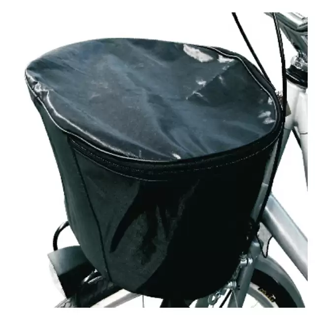 Basket cover nylon with top cap black - image