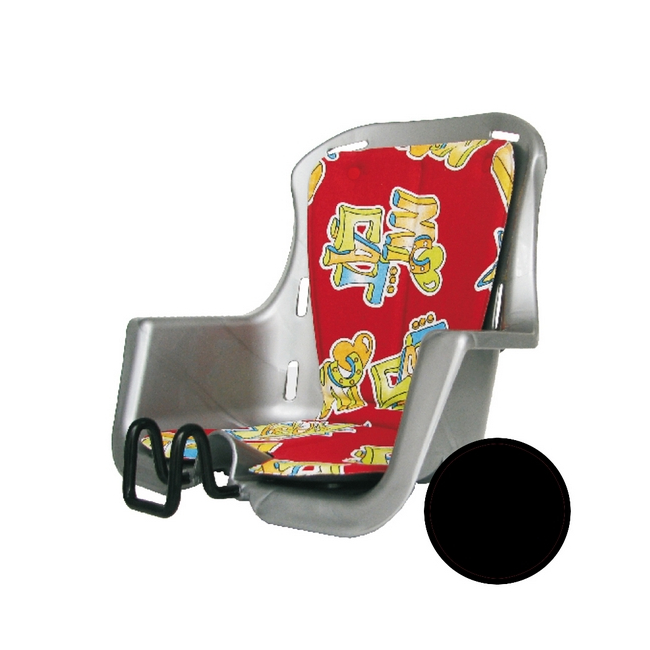 Assentos de bebê de montagem frontal Luna cor preta