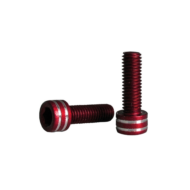 bottle cage bolts red m5x15 mm