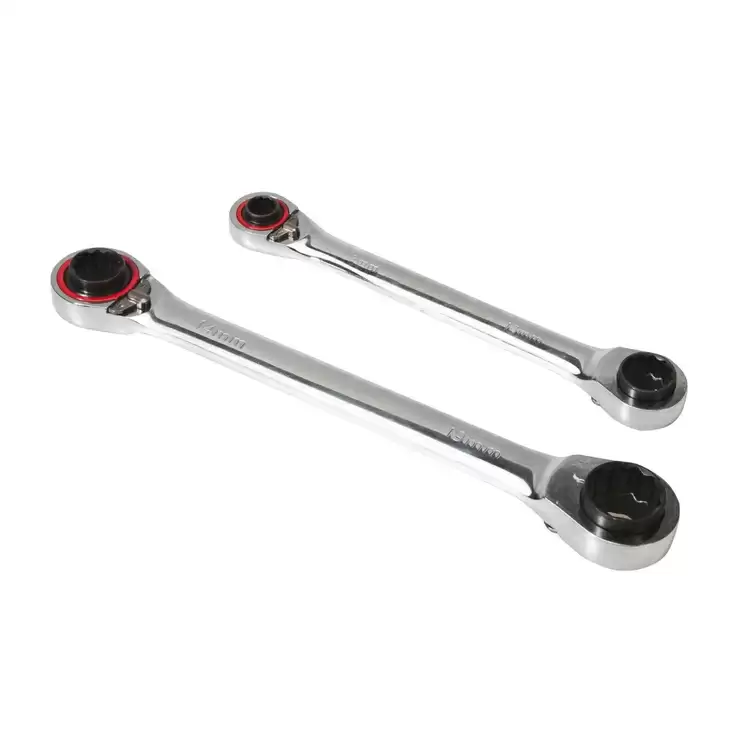 Reversible ratchet wrench set 4 in 1 2 pieces - image