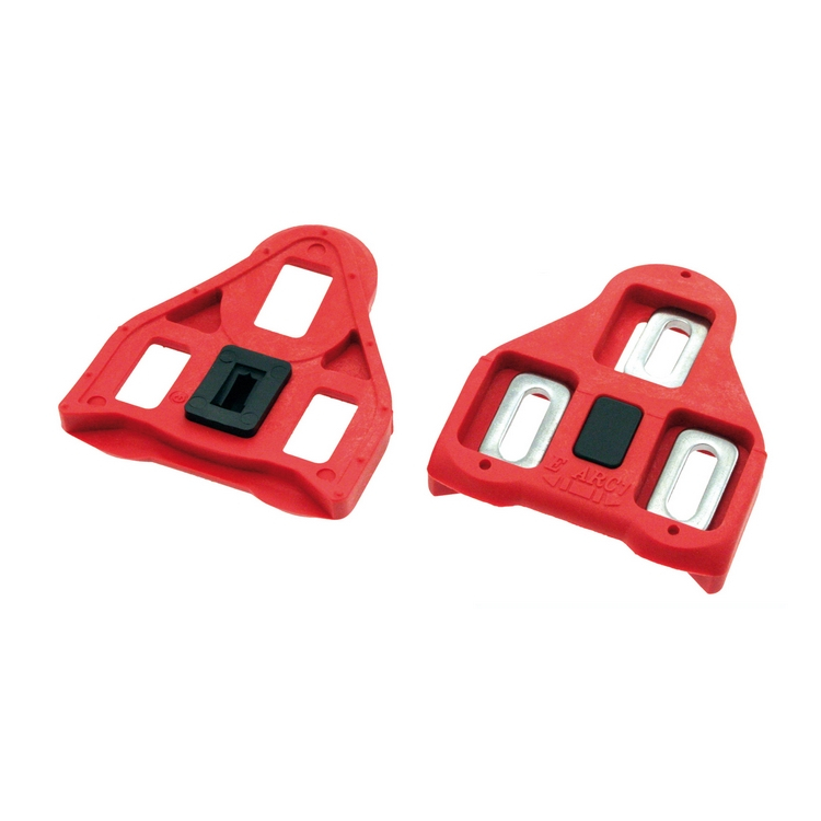 Coppia tacchette rotanti compatibili con modelli look colore rosso in blister