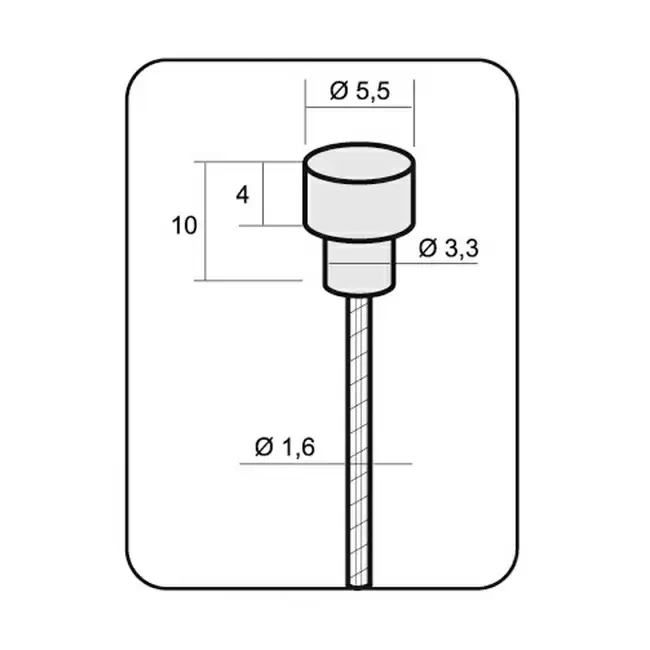câble de frein route (compatible campagnolo®) lisse inox hi-grade 1,5x1700mm - image