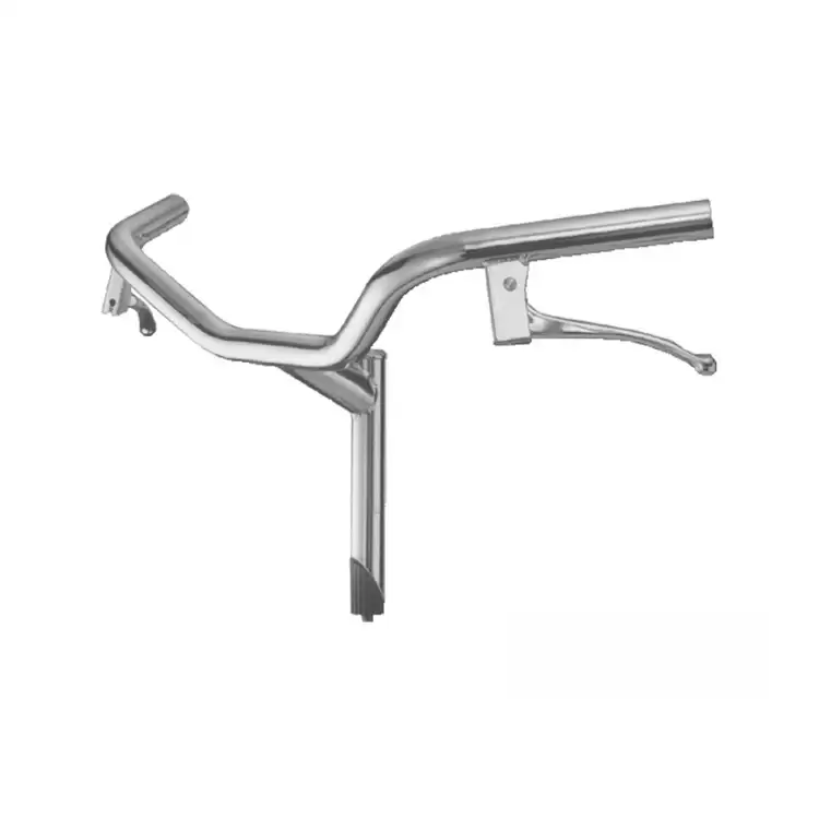 Steel handlebar olanda type silver - image