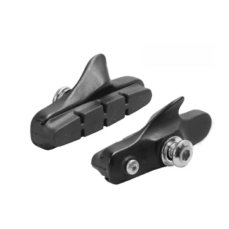 Pair pad holders + replacement skates brake road suitable for campagnolo® 55mm black - image