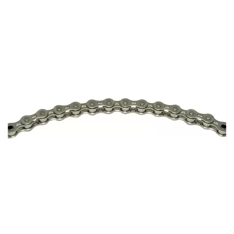 bicycle chain size 1/2'' x 1/8'' for single speed and track, x101 silver - image