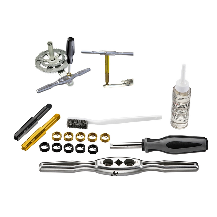 Kit for tapping cranks