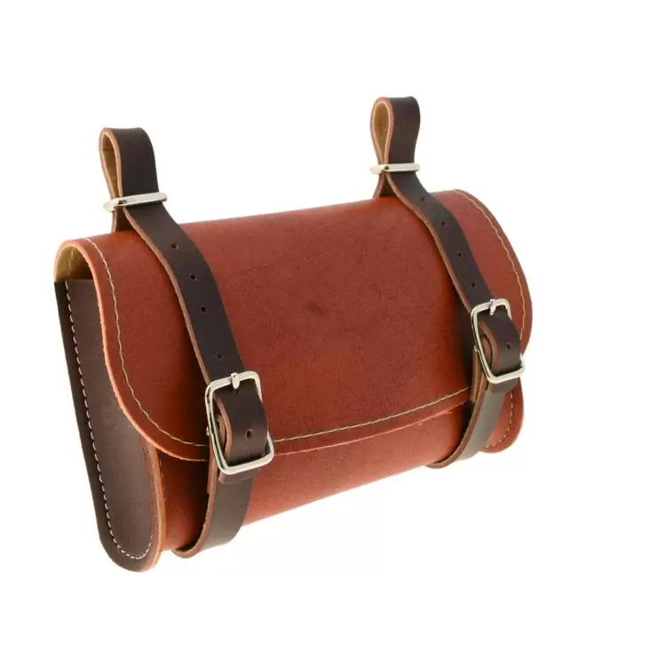 Underseat leatherlike bag brown - image