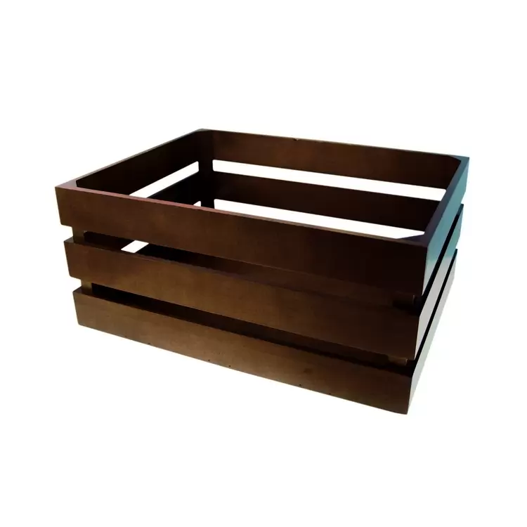 caixa de madeira cor marrom - image