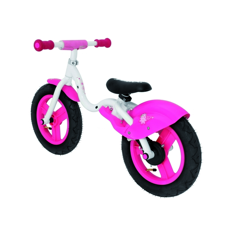 Bicicleta de treinamento de alumínio 12' rosa