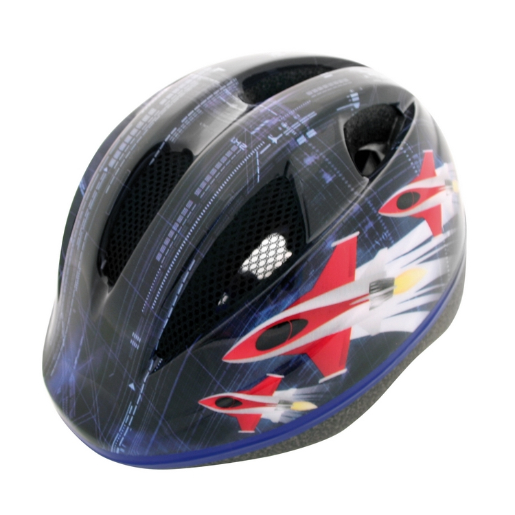 boy helmet in-mold size xs (48-52) rocket blu color