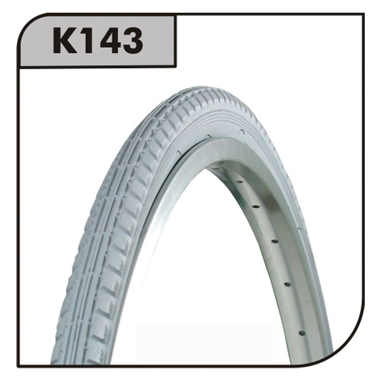 Wheelchair Tire K143 24x1-3/8'' Wire grey