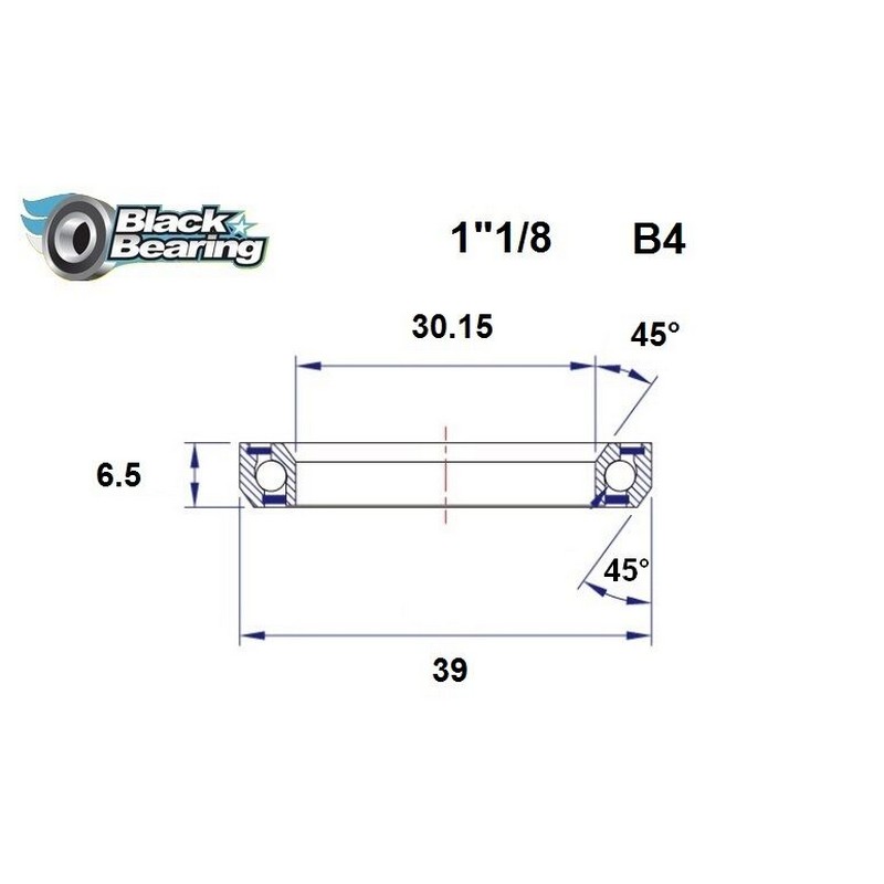 Rolamento de substituição da direção 30,15x39x6,5mm 45/45