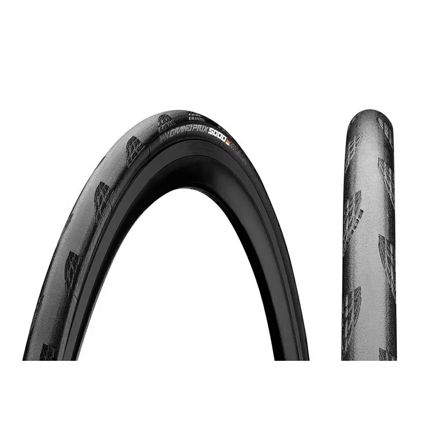 Continental 1012845400 tire gp5000 700x25c clincher folding black Tir