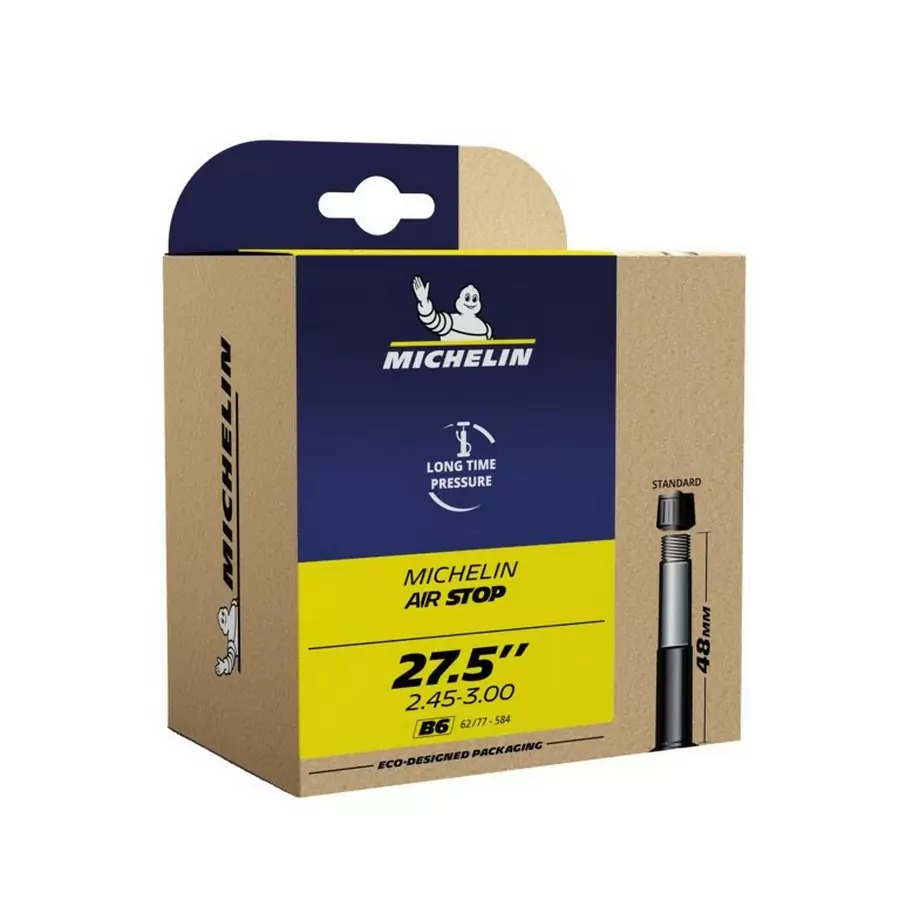 B6 Airstop inner tube 27.5'' x 2.45'' - 3.00'' 62/77-584 America / Schrader valve 48mm - image