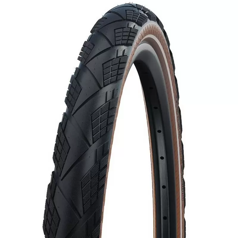 Cubierta plegable Marathon Efficiency Evo Super Race 28x2,15'' Reflex / Piel transparente - image
