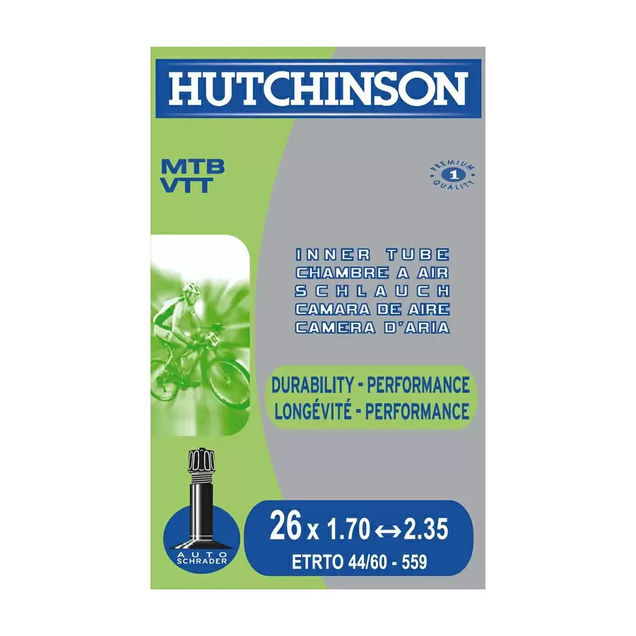 Chambre à air VTT Hutchinson 27.5x1.70-2.35 valve Schrader (48 mm