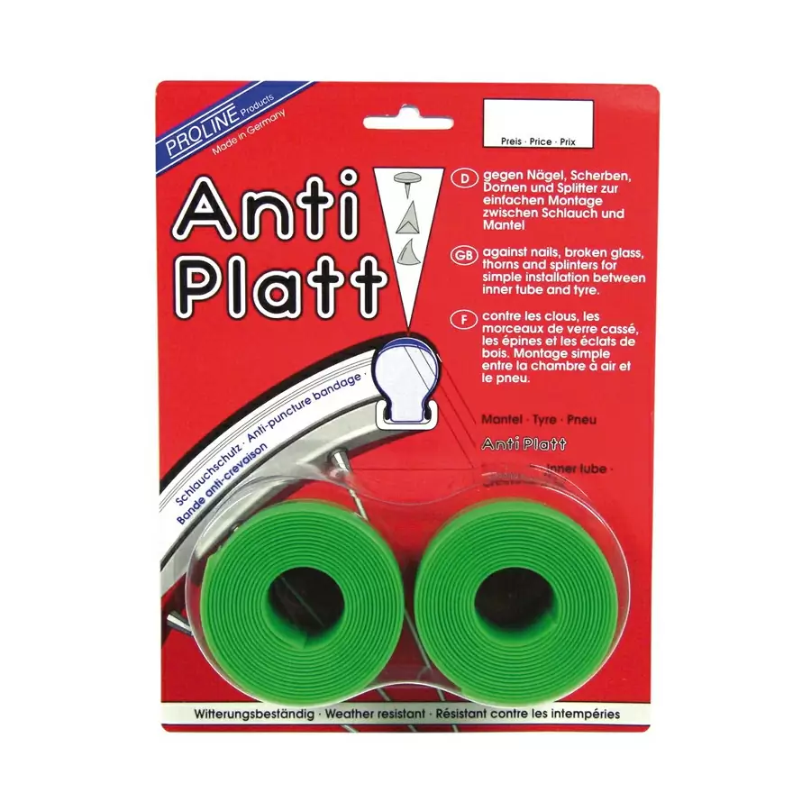 pair anti flap tapes 37/47-622 green 37 mm wide - image