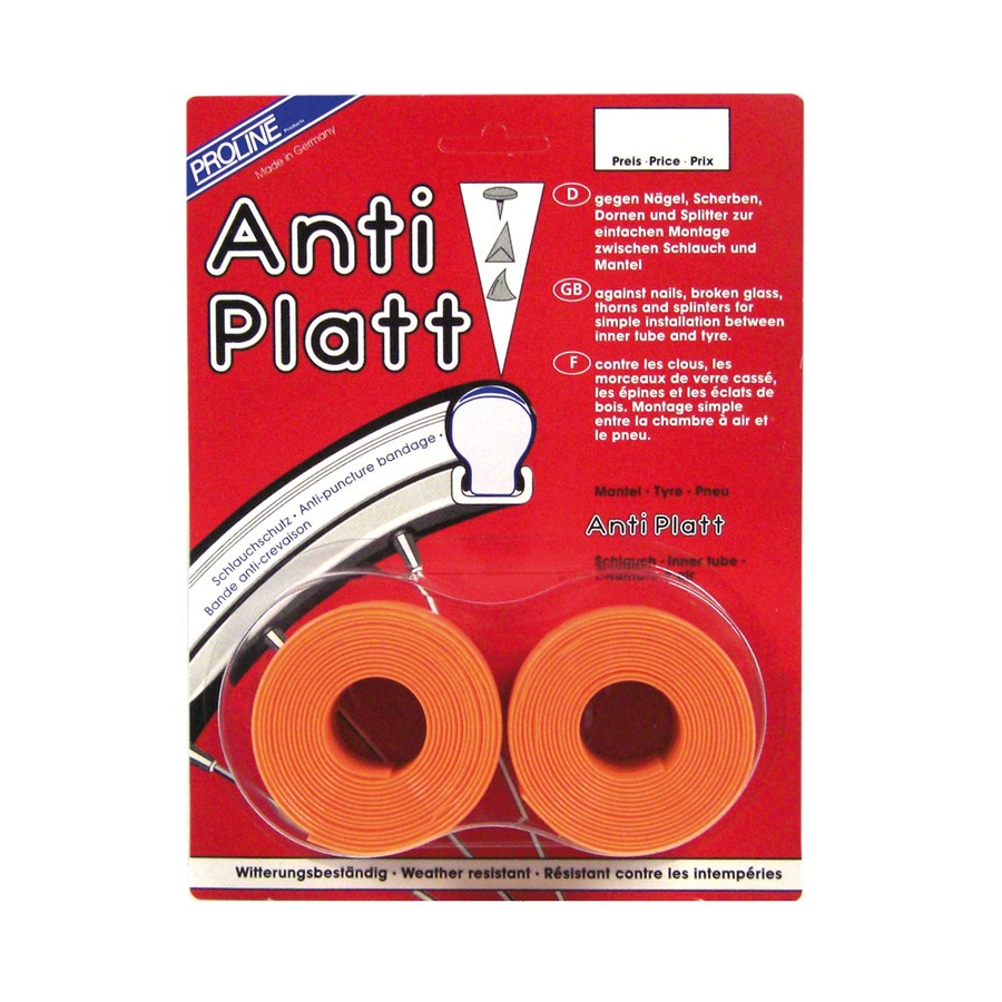 pair anti flat tapes 37/54-559 orange 39 mm wide