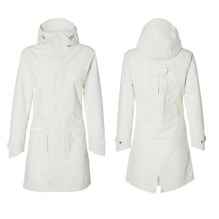 Parka Antipioggia Donna Mosse Bianco Taglia S