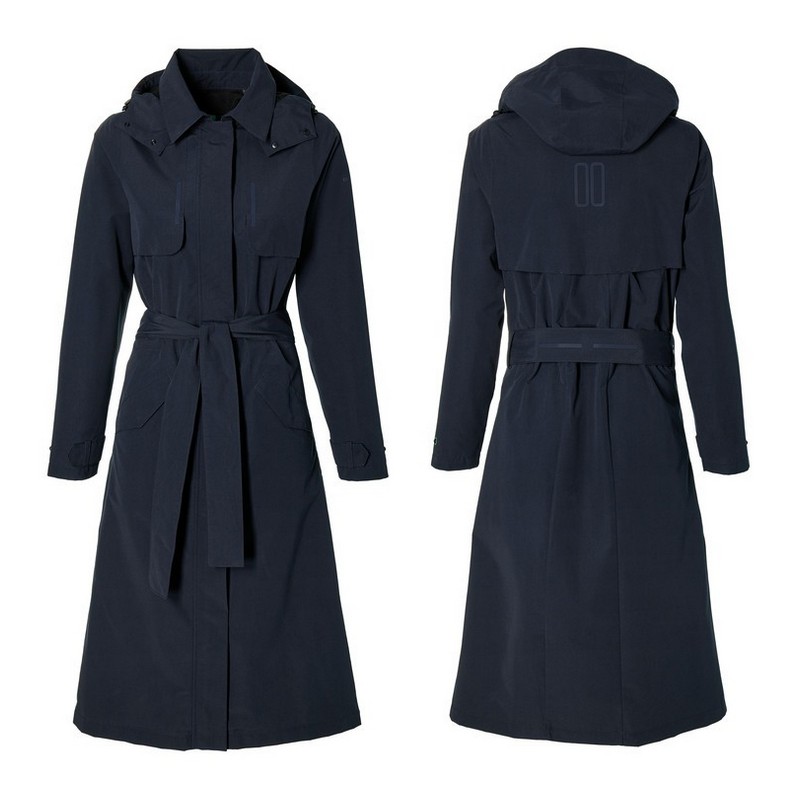 Trench Antipioggia Donna Mosse Blu Taglia XXL