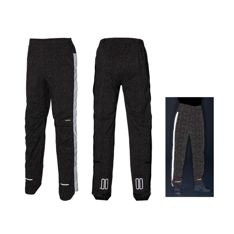 Skane HiVis Regenhose Schwarz Größe M