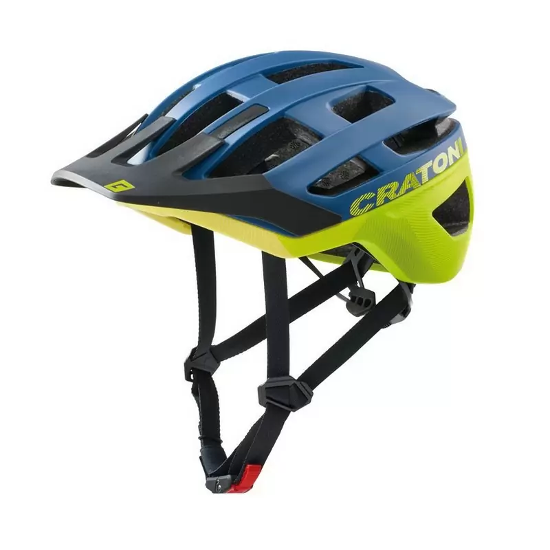 AllRace MTB-Helm Blau/Gelb Größe S/M (52-57 cm) - image
