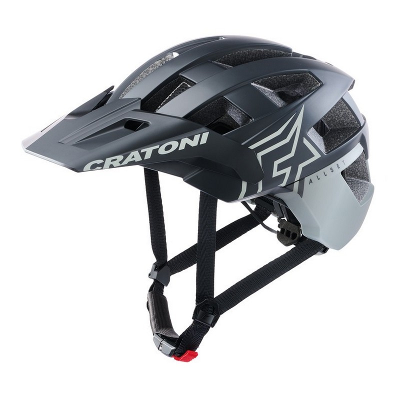 AllSet Pro MTB-Helm Schwarz/Grau Größe S/M (54-58 cm)