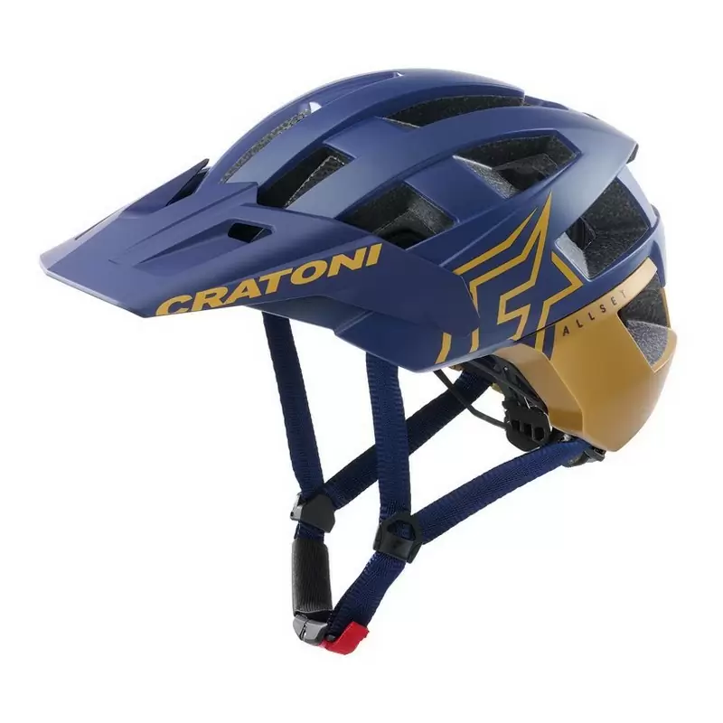 Casco MTB AllSet Pro Azul/Oro Talla S/M (54-58cm) - image