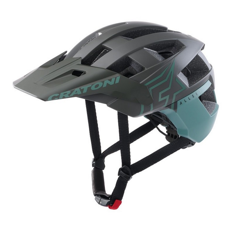 AllSet Pro MTB Helmet Grey/Green Size S/M (54-58cm)