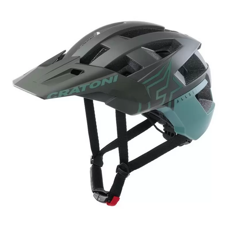 AllSet Pro MTB Helmet Grey/Green Size S/M (54-58cm) - image