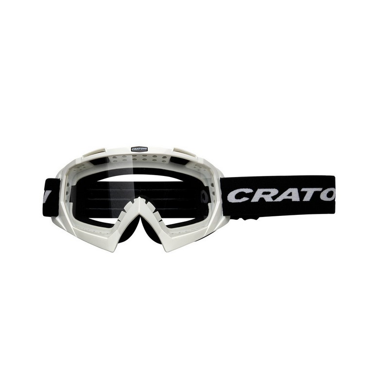 Bright white C-Rage MTB goggles Clear lenses