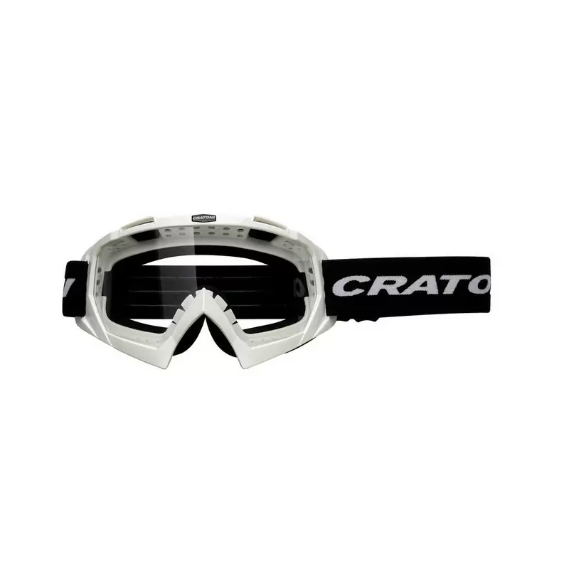 Bright white C-Rage MTB goggles Clear lenses - image